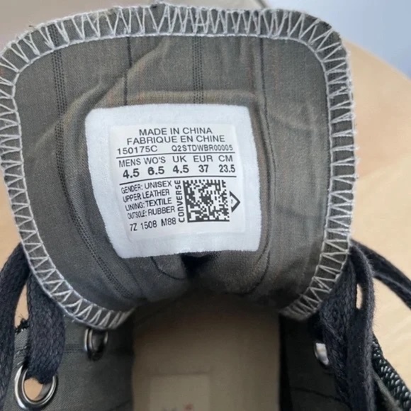 Rare Unisex Converse X John Varvatos Limited Edition High Top Sneakers - Picture 7 of 10